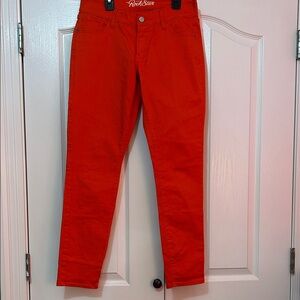 Old Navy orange jeans size 10